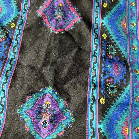 Unbranded Women’s Rectangular Scarf Blue Art Aztec Classic Career Travel Boho - Picture 2 of 4